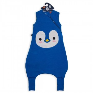 Baby Bliss Winter Sleeping Bag with Feet 2.5 Tog Penguin Blue