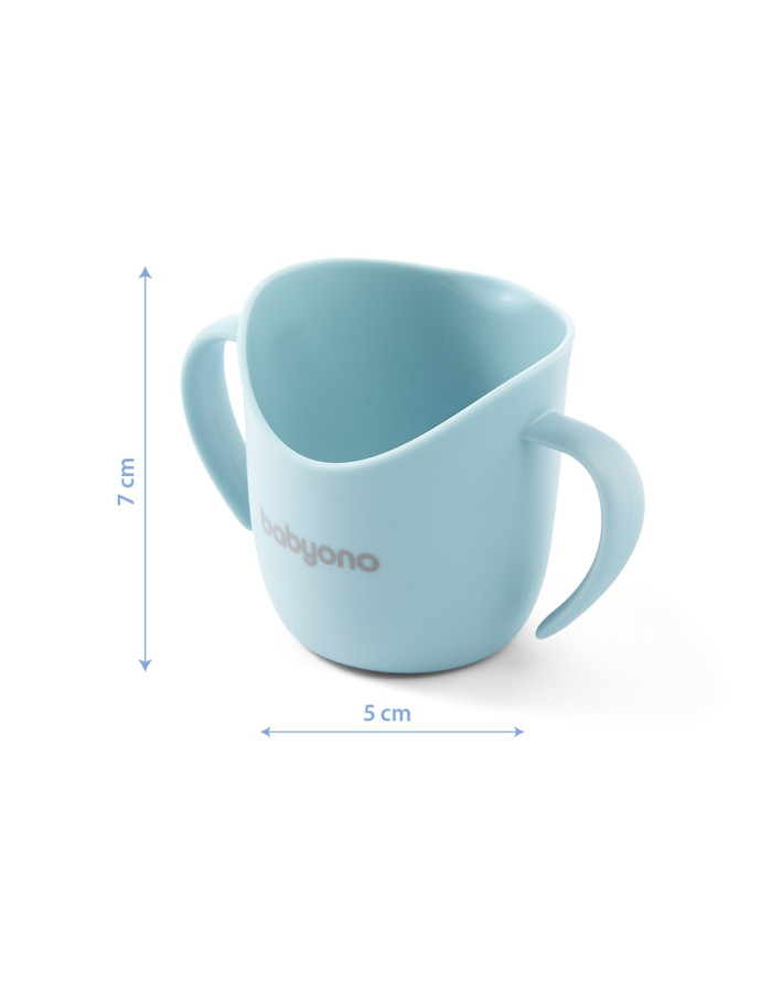 Babyono Toddler Plastic Cup 120ml for 6m+ Light Blue