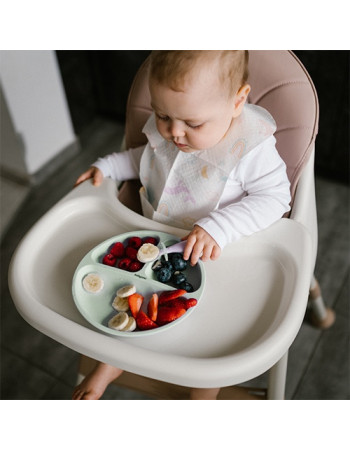 BabyOno: Πιάτο σιλικόνης με βεντούζες και χωρίσματα- Μέντα BabyOno: Πιάτο σιλικόνης με βεντούζες και χωρίσματα- Μέντα
