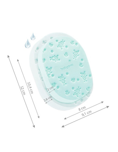 Babyono Baby Bath Sponge mint