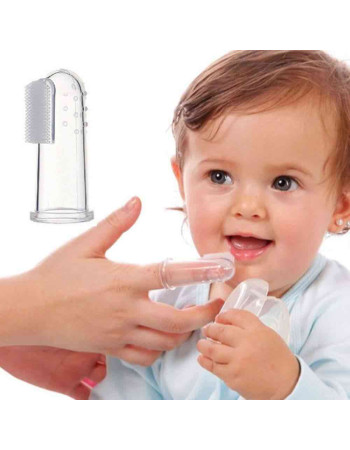 Babyono Baby Toothbrush for 0m+ Transparent