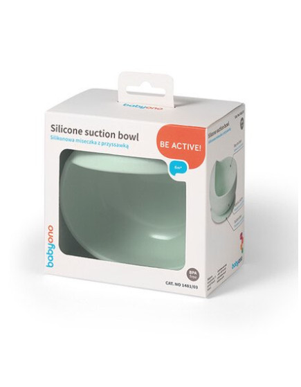 Babyono Baby Food Bowl made of Silicone mint