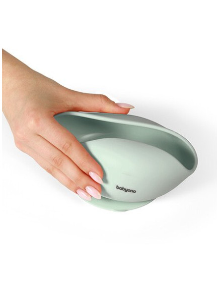Babyono Baby Food Bowl made of Silicone mint