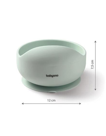 Babyono Baby Food Bowl made of Silicone mint
