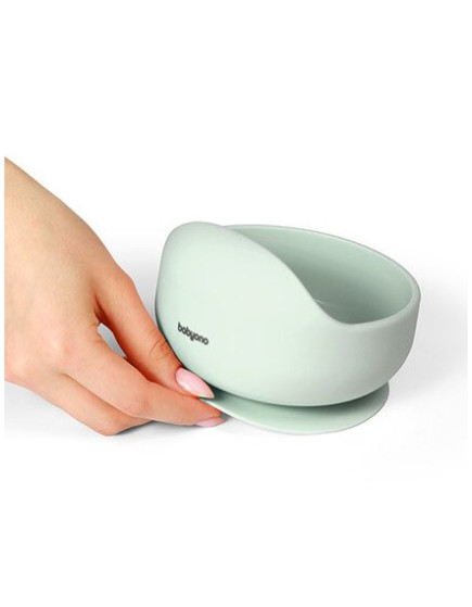 Babyono Baby Food Bowl made of Silicone mint