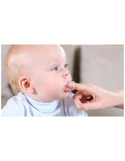 Babyono Baby Toothbrush for 0m+ Transparent