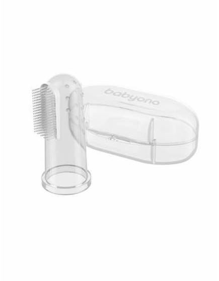 Babyono Baby Toothbrush for 0m+ Transparent