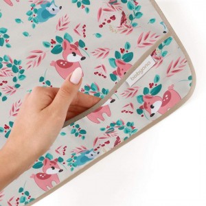 Babyono Waterproof Bib Fabric with Pocket Forest