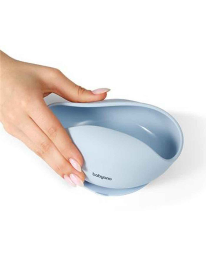 Babyono Baby Food Bowl made of Silicone Blue