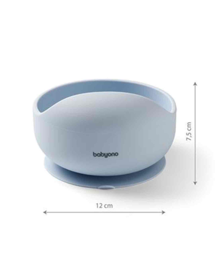 Babyono Baby Food Bowl made of Silicone Blue