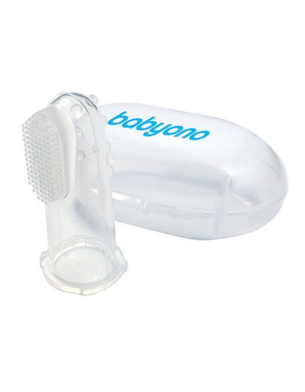 Babyono Baby Toothbrush for 0m+ Transparent