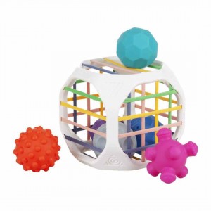 BabyOno: Εκπαιδευτικός κύβος με 6 αισθητηριακές μπάλες-Cube Box