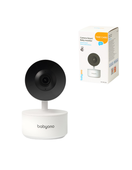 BabyOno: Rotatable camera/ Baby monitor with intercom - Full HD resolution - Night shooting & recording