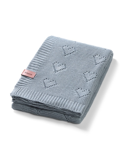 Babyono Blanket Nursery Swaddling Blankets Knitted grey 75x100cm. Babyono Blanket Nursery Swaddling Blankets Knitted grey 75x100cm.