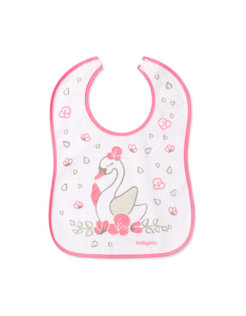 Bib Cotton - Waterproof 9m+ swan