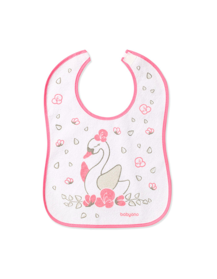 Bib Cotton - Waterproof 9m+ swan