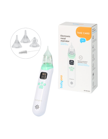 BabyOno: Ηλεκτρικός ρινικός αποφρακτήρας μύτης- 3 επίπεδα έντασης & αθόρυβη λειτουργία