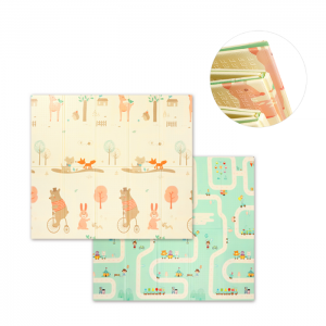 Babyono: Folding Double-Sided Foam Floor Puzzle 180 x 200 cm