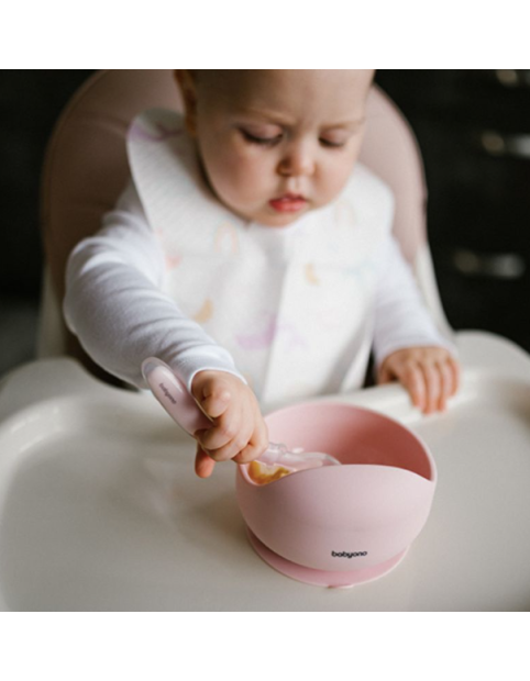 Babyono Baby Food Container Set made of Silicone Pink