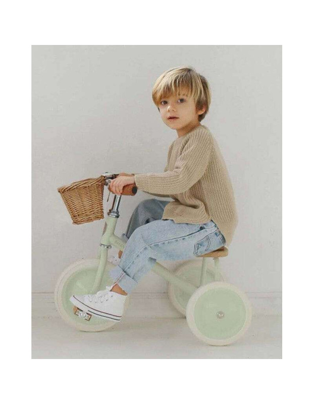 Banwood Kids Tricycle with Storage Basket for 2-6 Years Green Banwood Kids Tricycle with Storage Basket for 2-6 Years Green