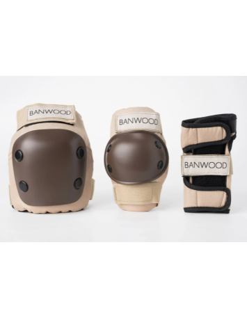 Banwood Childrens Protective Gear Set for Rollers Brown