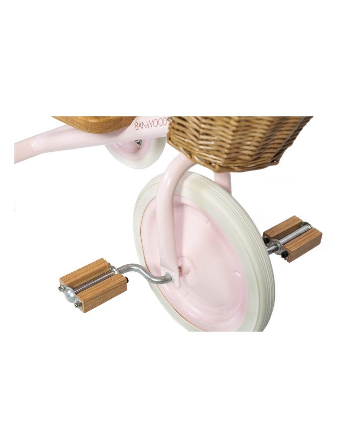 Metal and Woode Tricycle | Pink Metal and Woode Tricycle | Pink