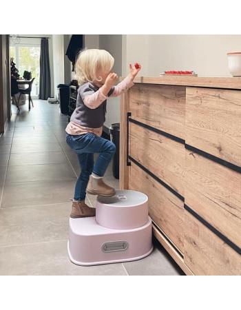 Bo Jungle Double Kids Step Stool Gray