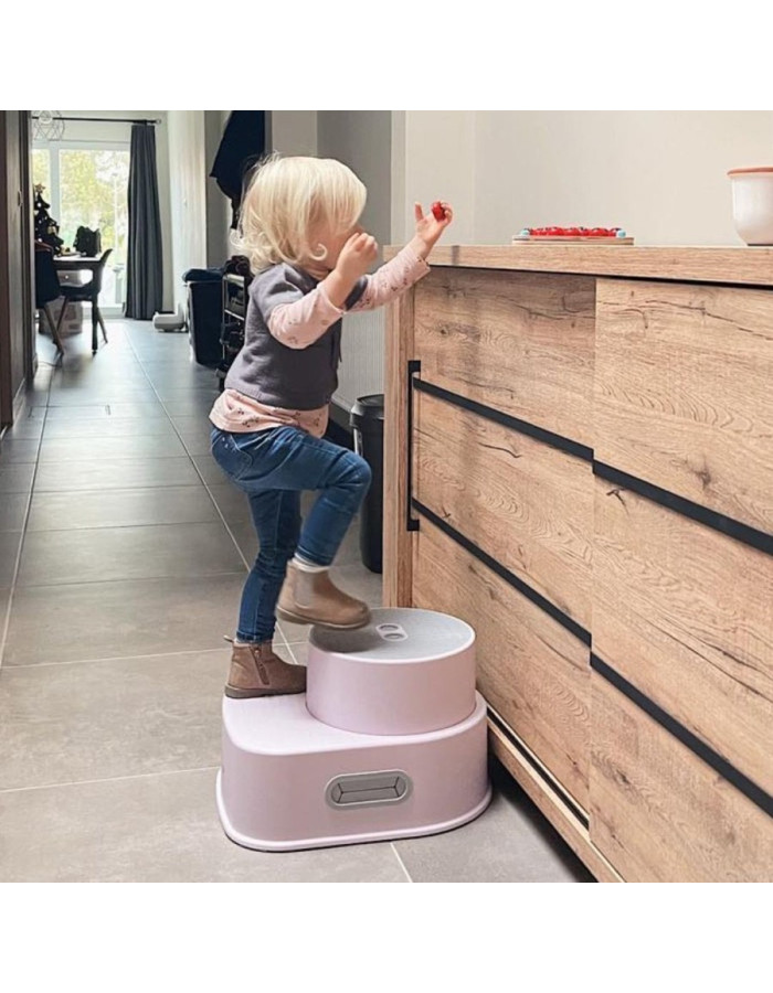 Bo Jungle Double Kids Step Stool Gray