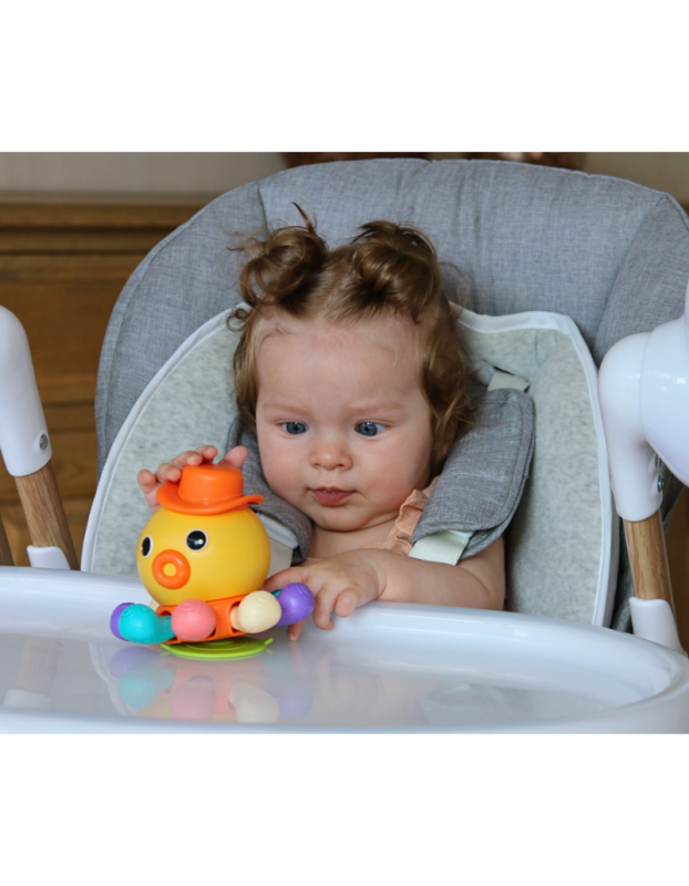 Rotating suction cup feeding activity game - Octopus