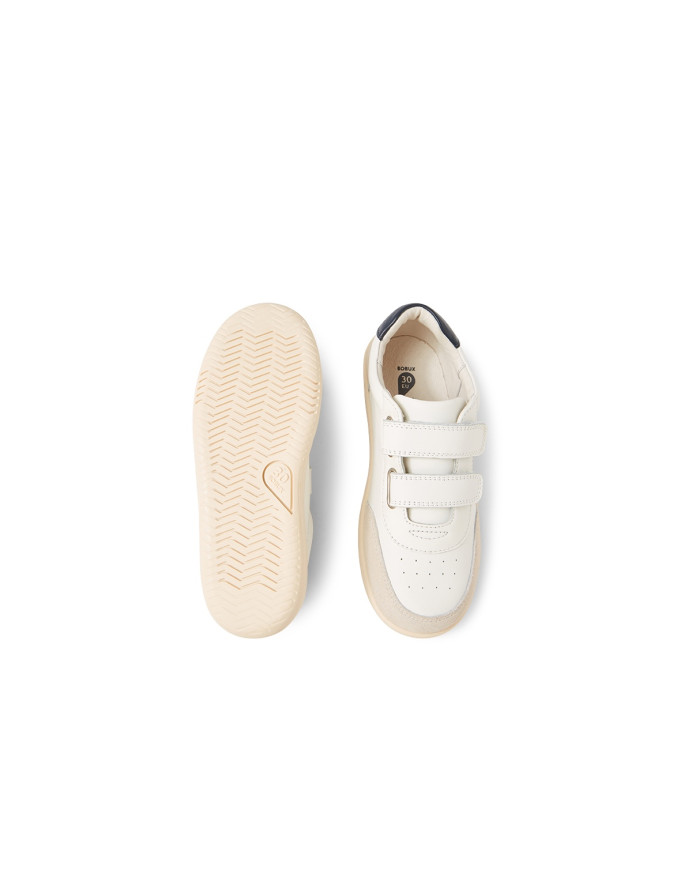 Bobux: leather Sneakers kid+ Champ Chalk-Gentian Blue