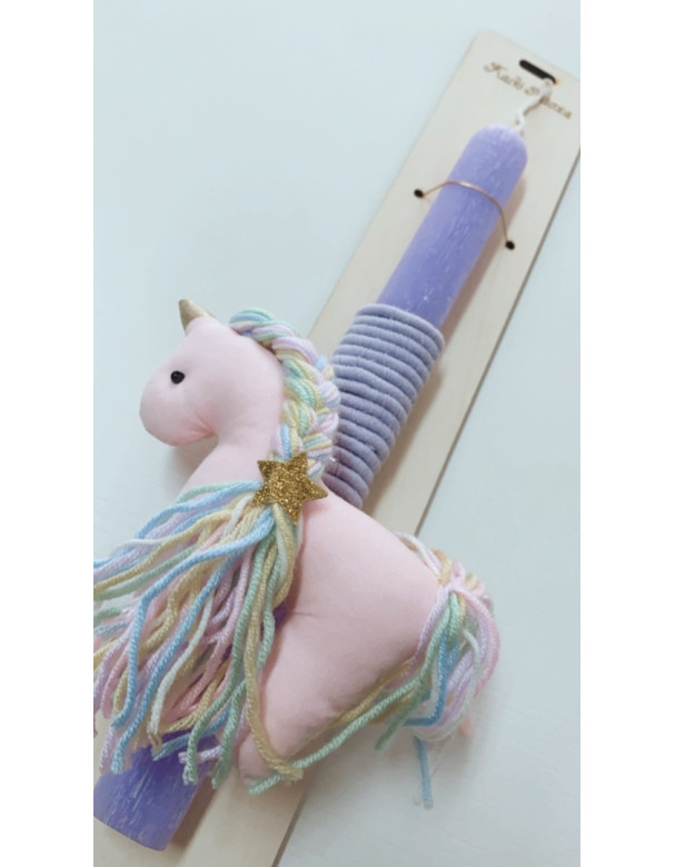 Aromatic Easter Candle unicorn baby pink