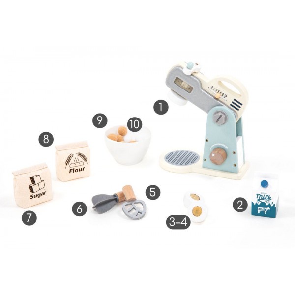 Ξύλινο Σετ Μίξερ με υλικά
