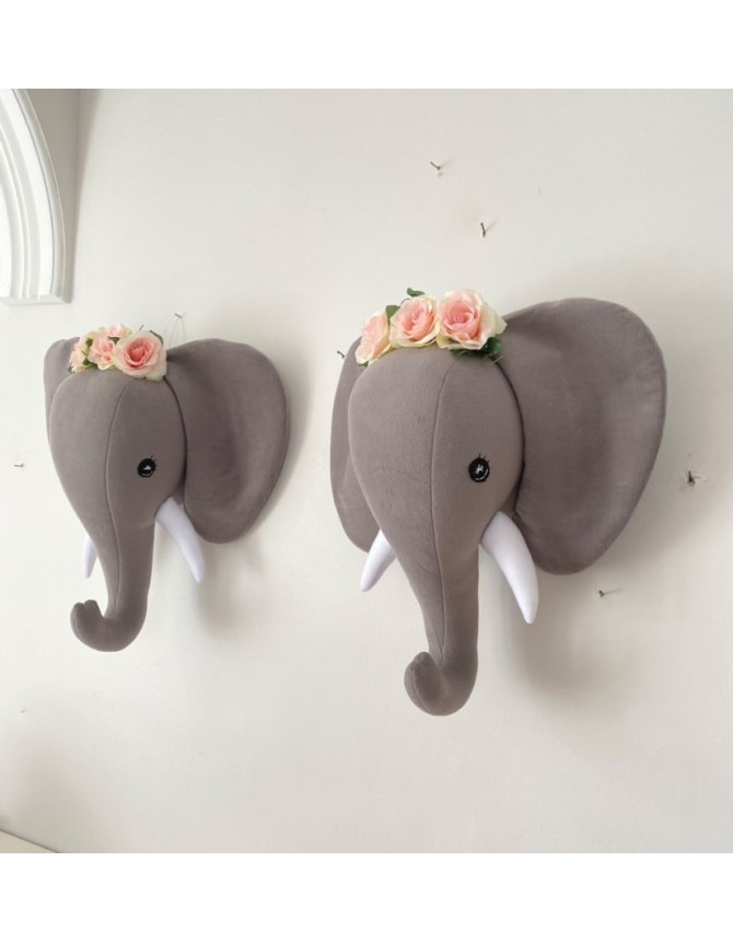 Elephant with flowers Wall Decoration