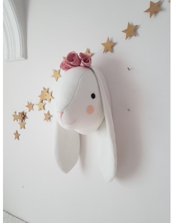 Rabbit with flowers