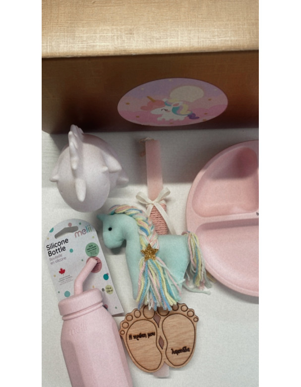 Easter Gift Set With My First Unicorn Candle
