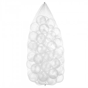 66 clear white balls