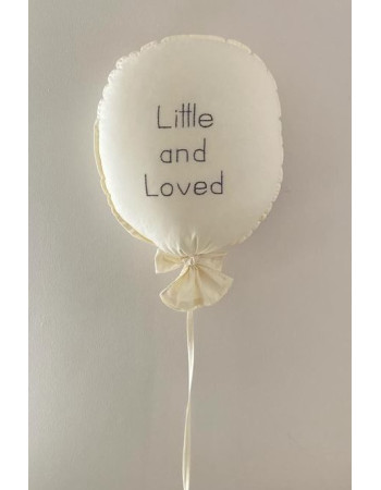 Fabric Kids Decorative Wall Hanging 35x50cm White - Little and loved