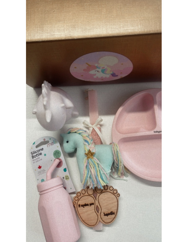 Easter Gift Set With My First Unicorn Candle