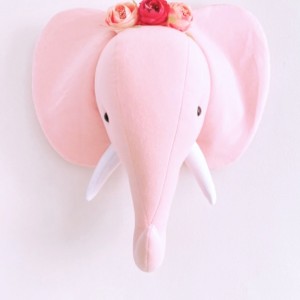 Elephant with flowers Wall Decoration