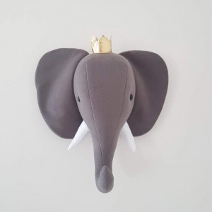 Elephant King Gold Wall Decoration