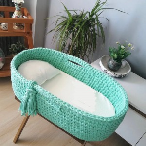 Χειροποίητη Καλαθούνα για βρέφη Mint Χειροποίητη Καλαθούνα για βρέφη Mint