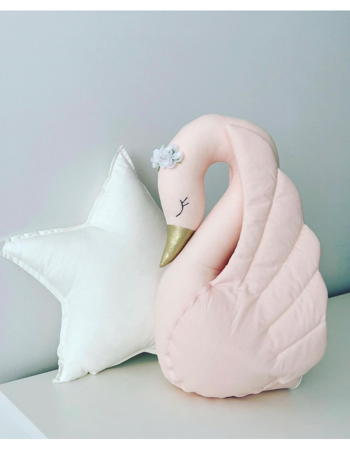 Mεγάλος Κύκνος Διακοσμητικό Τοίχου baby pink Mεγάλος Κύκνος Διακοσμητικό Τοίχου baby pink