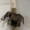 Handmade elephant scented candle