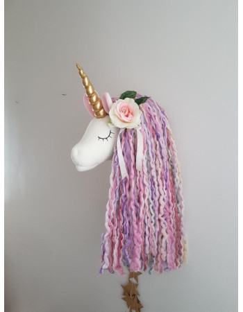 Unicorn big with Flower Wall Decoration