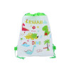 Childrens backpack excursion-beach backpack white with dinosaurs 36x27 polyester