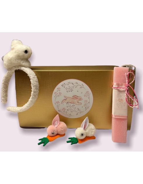 Gift set with Easter candle-Bunny Gift set with Easter candle-Bunny