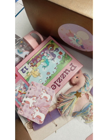 Easter gift set with candle - Unicorn