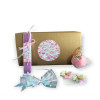 Gift set with Easter candle-Butterflies