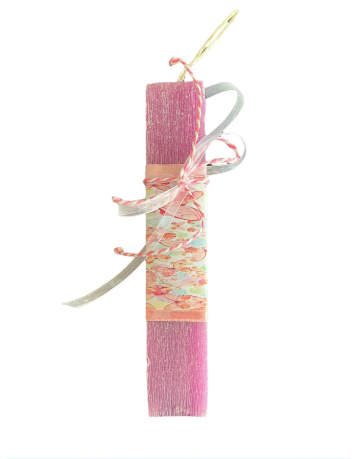 Gift set with Easter candle-Butterflies