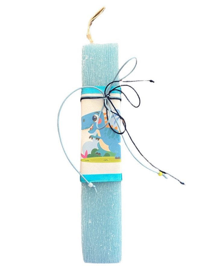 Gift set with Easter candle-Dinosaurs